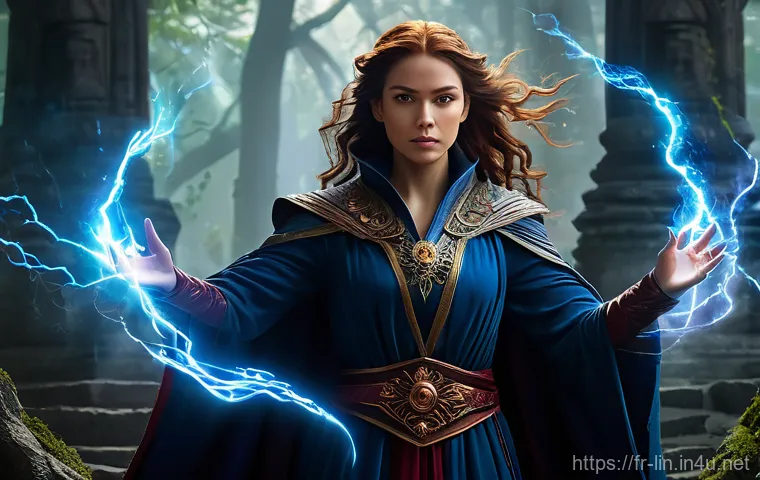 리니지 PvE 유저 추천 클래스 - A powerful male warrior, resembling a 'Devastator' or 'Warlord' from Lineage. He is depicted in a dy...