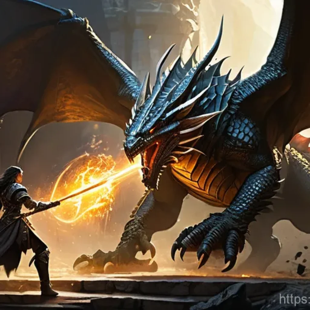 리니지 희귀 보스 등장 위치 - **An Epic Raid Boss Battle in a Grand Fantasy Arena:**
A dynamic, action-packed scene depicting ...