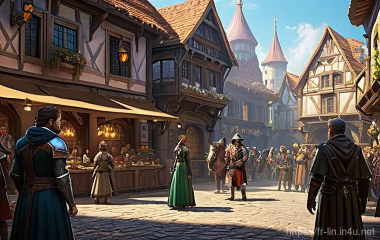 리니지 신규 유저 보너스 - **Prompt 1: A Heroic First Step**
    A confident young female warrior, wearing intricate and polish...