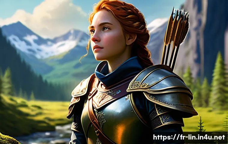 리니지 엔드게임 콘텐츠 분석 - **Prompt 1: A Grand Fantasy Expedition**
"A brave female adventurer, clad in practical but elega...